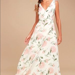 Lulus White Floral Maxi